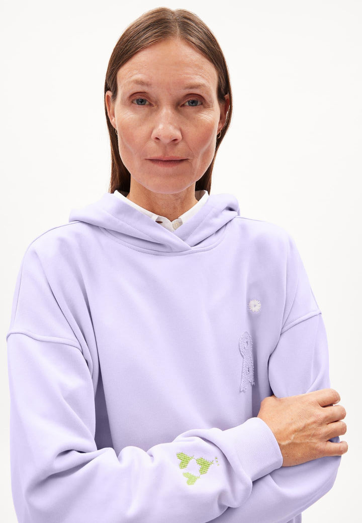 Hoodie FRANCESCAA ELLAA MEADOW Lavender Light von Armedangels