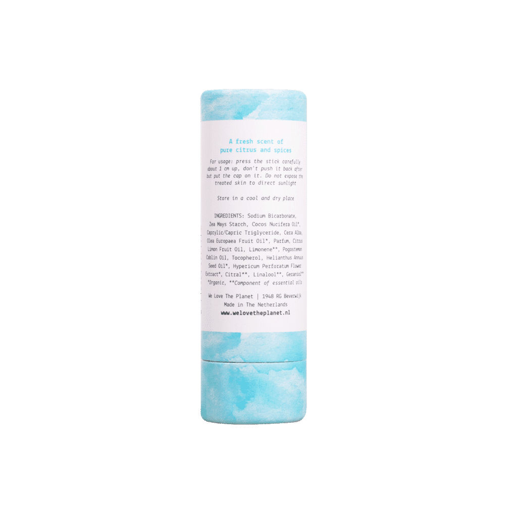 Natürlicher Deostick Forever Fresh von We Love The Planet Rückseite